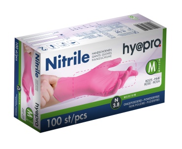 Hy@pro Soft Nitrile rose MEDIUM (100 pièces)