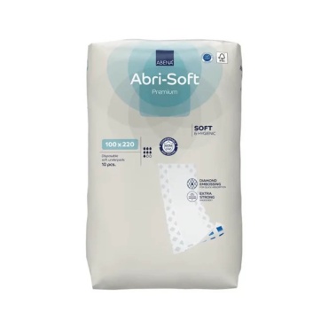 ABRI SOFT Alèse avec bassin hygiénique 100 x 220 cm (10 pièces)