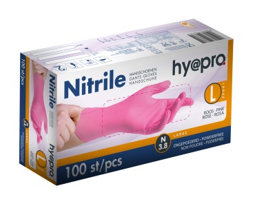 Hy@pro Soft Nitrile rose LARGE (100 pièces)