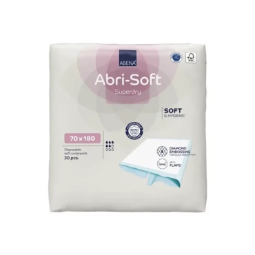 ABRI SOFT Onderlegger met flap 70 x 180 cm (doos 2 x 30 stuks)