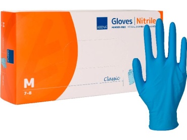 ABENA Nitrile gloves classic MEDIUM (10 x 100 pièces)