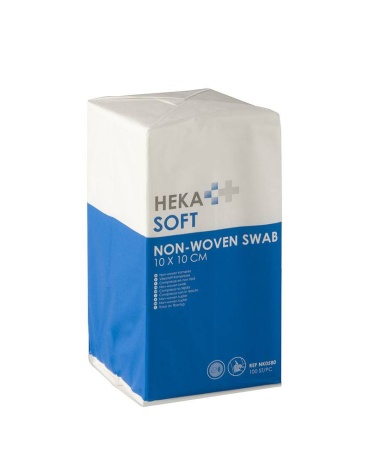 HEKA soft non-woven compresse 5 x 5 cm (100 pièces)