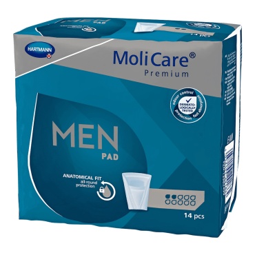 MOLICARE Men Pads 2 drops (boîte 12 x 14 pièces)