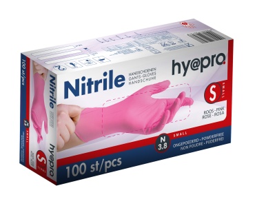 Hy@pro Soft Nitrile rose SMALL (boîte 10 x 100 pièces)